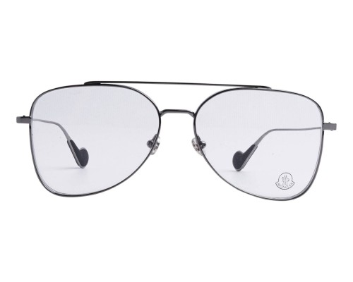 Moncler ML5083 - 008 - 57 Optikai keretek Ezüst, Fekete Pilóta (Aviator)