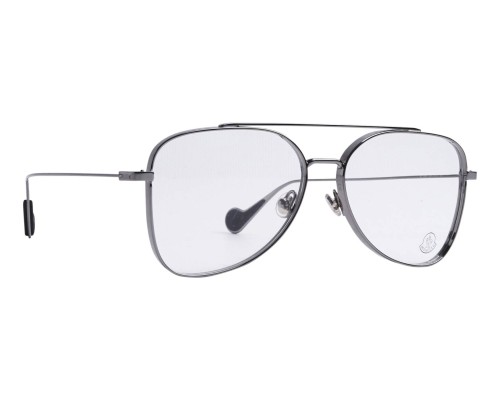 Moncler ML5083 - 008 - 57 Optikai keretek Ezüst, Fekete Pilóta (Aviator)