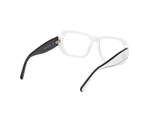 Moncler ML5197 - 021 - 54 Optikai keretek Fehér,Fekete Szögletes