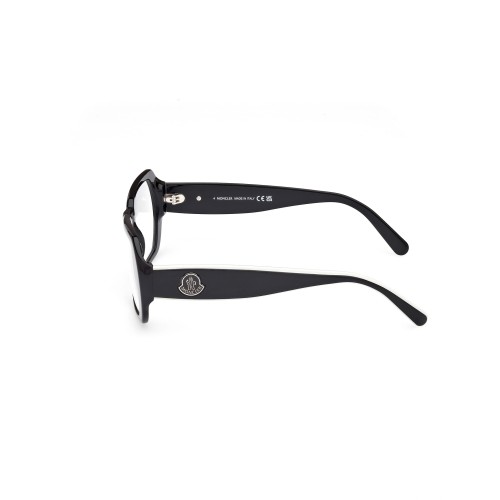 Moncler ML5197 - 001 - 54 Optikai keretek Fekete,Fehér Szögletes