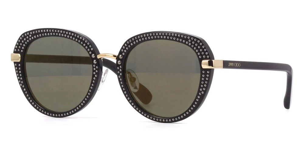 Jimmy Choo MORI/S - 2M2K1 - 52 Napszemüvegek Fekete,Arany Kerek