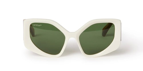 Off-White OERI062 DENVER - 0155 - 55 Napszemüvegek Fehér,Barna,Mintás Cat Eye (Macskaszem)