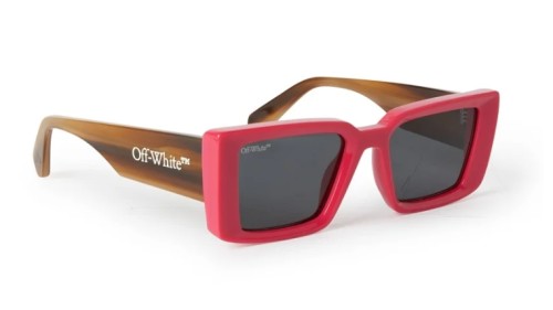 Off-White OERI064 SAVANNAH - 3407 - 53 Napszemüvegek Barna,Mintás,Piros Szögletes