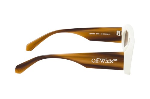 Off-White OERI065 AUSTIN - 0164 - 54 Napszemüvegek Fehér,Barna,Mintás Szögletes