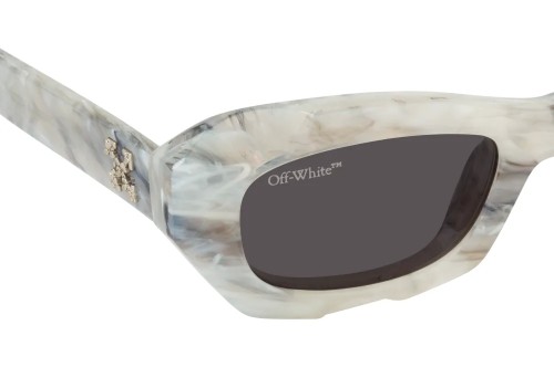 Off-White OERI092 VENEZIA - 0807 - 49 Napszemüvegek Fehér,Szürke,Mintás Cat Eye (Macskaszem)
