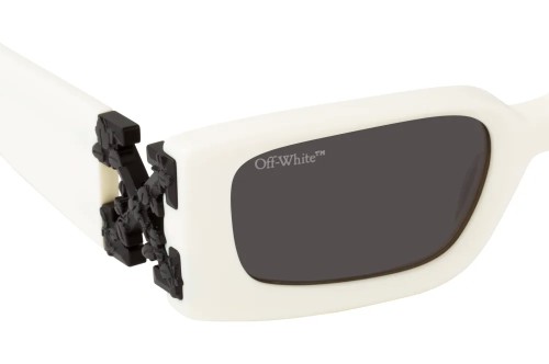 Off-White OERI098 ROMA - 0107 - 52 Napszemüvegek Fehér,Fekete Szögletes