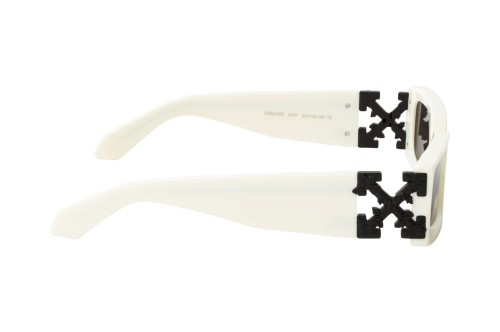 Off-White OERI098 ROMA - 0107 - 52 Napszemüvegek Fehér,Fekete Szögletes