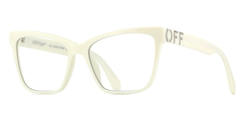 Off-White OERJ067 - 0100 - 55 Optikai keretek Fehér Cat Eye (Macskaszem)