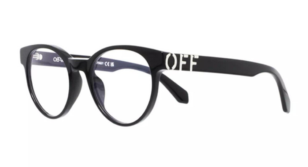 Off-White OERJ068 - 1000 - 50 Optikai keretek Fekete Pillow (Lekerekített)
