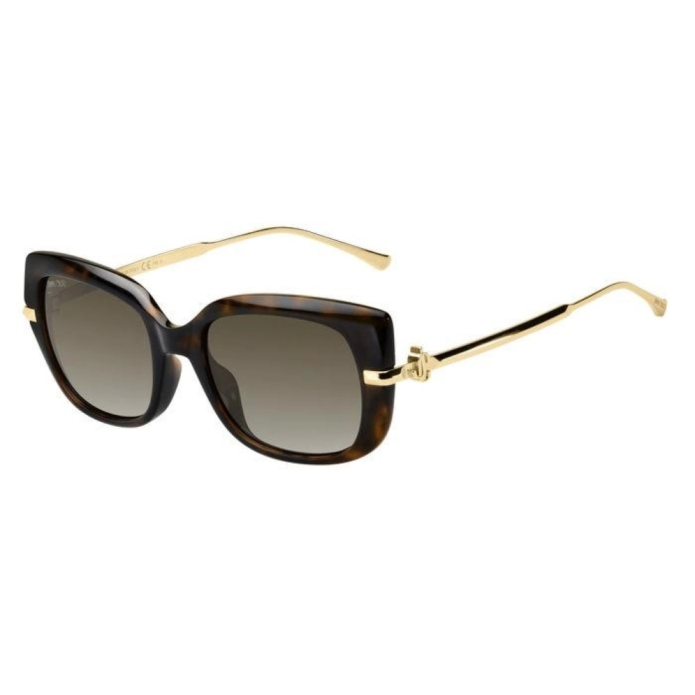 Jimmy Choo ORLA/G/S - 086HA - 54 Napszemüvegek Havana, Arany Szögletes