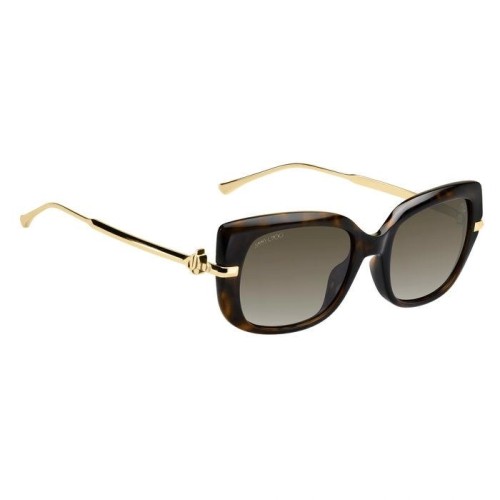 Jimmy Choo ORLA/G/S - 086HA - 54 Napszemüvegek Havana, Arany Szögletes