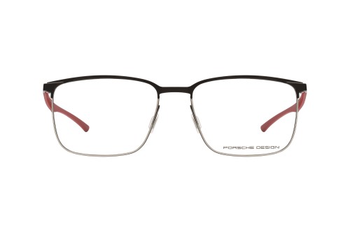 Porsche Design P8753 - A - 55 Optikai keretek Fekete,Piros Szögletes