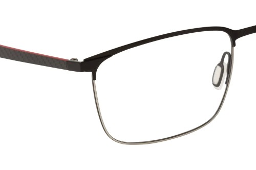 Porsche Design P8753 - A - 55 Optikai keretek Fekete,Piros Szögletes