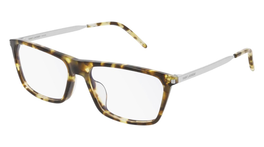 Saint Laurent SL344 - 004 - 54 Optikai keretek Havanna, Ezüst Szögletes