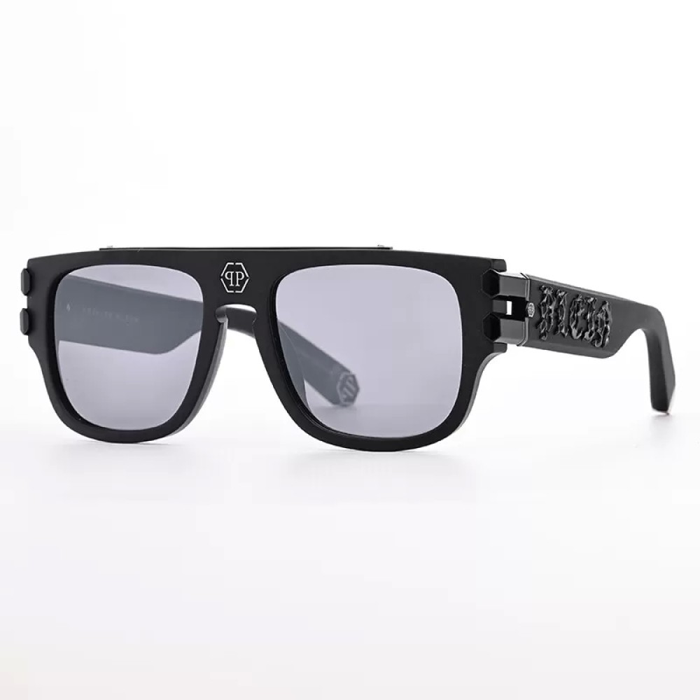Philipp Plein SPP011X PURE PLEASURE LONDON - 0703 - 55 Napszemüvegek Fekete Szögletes