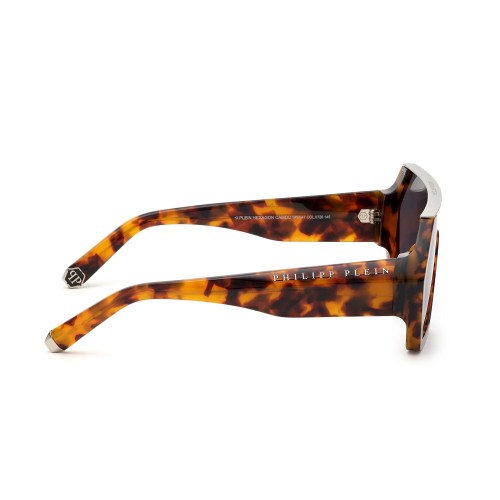 Philipp Plein SPP047 HEXAGON CAMOU - 0728 Napszemüvegek Havanna Flat Top (Felül egyenes)