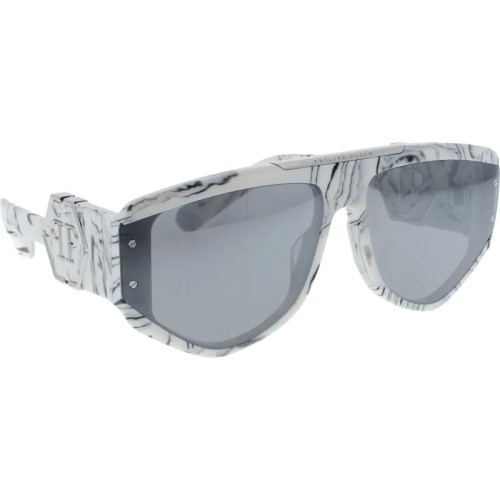 Philipp Plein SPP093 EGO - 9YLX - 65 Napszemüvegek Fehér,Fekete,Mintás Pilóta (Aviator)