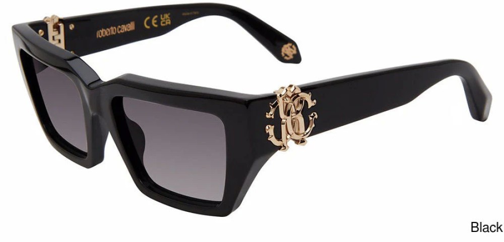 Roberto Cavalli SRC016 - 0700 - 55 Napszemüvegek Fekete Cat Eye (Macskaszem)