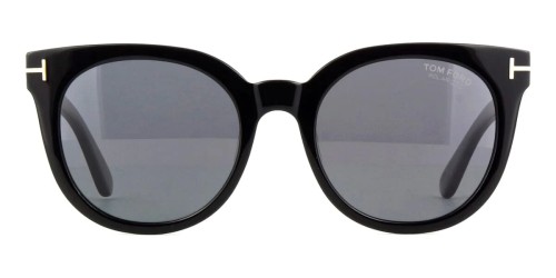 Tom Ford FT1109 MOIRA ECO - 01D - 53 - POLARIZÁLT LENCSÉKKEL Napszemüvegek Fekete Kerek