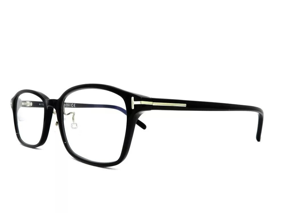 Tom Ford TF5647-D-B - 001 - 53 - KÉK-IBOLYA FÉNYT SZŰRŐ LENCSÉKKEL Optikai keretek Fekete Szögletes