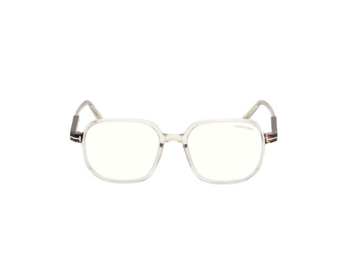 Tom Ford TF5911-B ECO - 093 - 53 - KÉK-IBOLYA FÉNYT SZŰRŐ LENCSÉKKEL Optikai keretek Átlátszó, Barna Szögletes