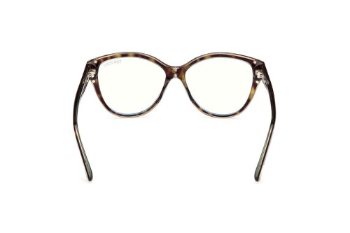 Tom Ford TF5954-B - 055 - 54 - KÉK-IBOLYA FÉNYT SZŰRŐ LENCSÉKKEL Optikai keretek Havanna Cat Eye (Macskaszem)