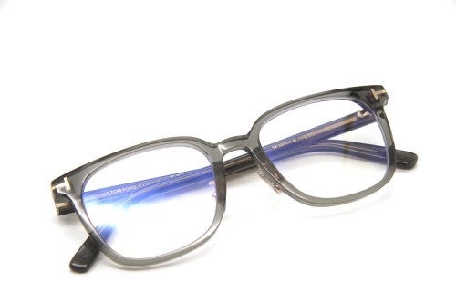 Tom Ford TF5998-K-B - 020 - 51 - KÉK-IBOLYA FÉNYT SZŰRŐ LENCSÉKKEL Optikai keretek Szürke Pillow (Lekerekített)
