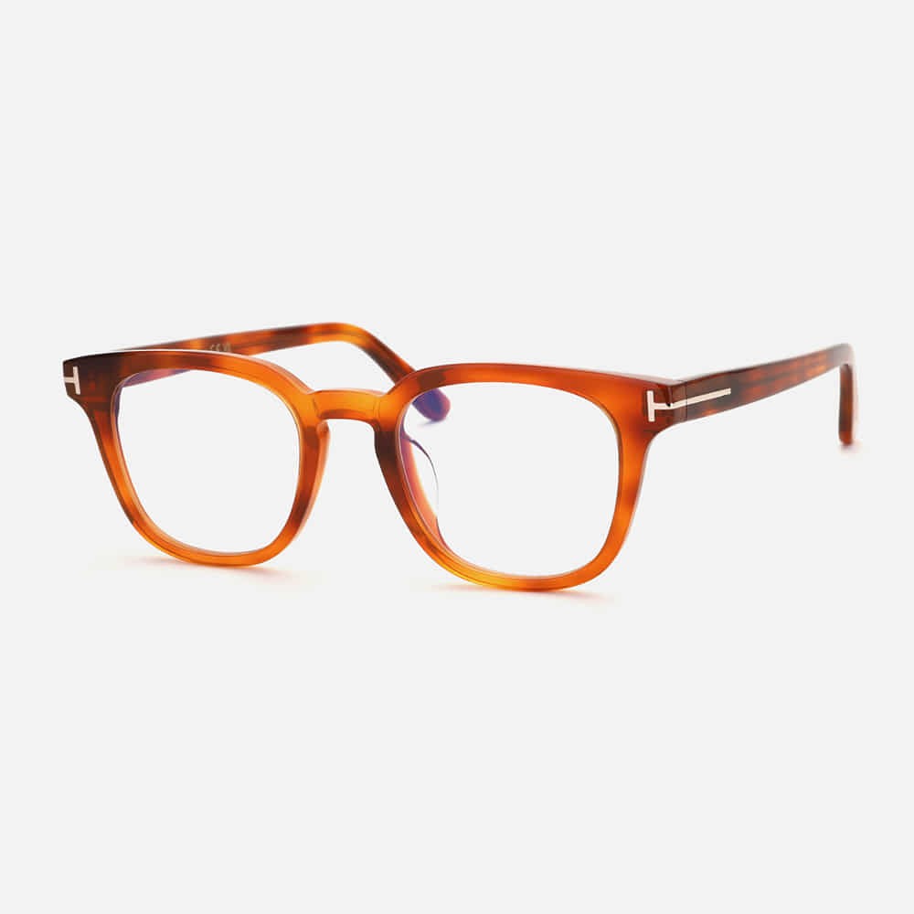 Tom Ford TF5999-K-B - 053 - 49 - KÉK-IBOLYA FÉNYT SZŰRŐ LENCSÉKKEL Optikai keretek Havanna Szögletes