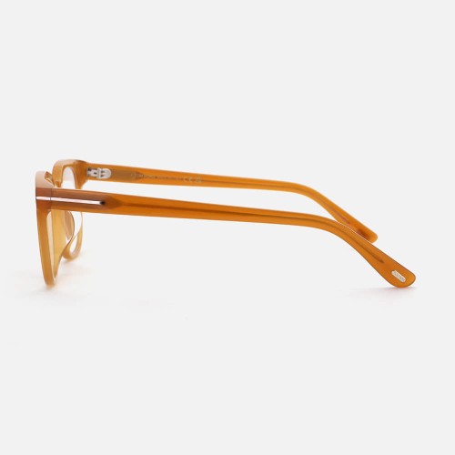 Tom Ford TF5999-K-B ECO 49 - 047 - 49 - KÉK-IBOLYA FÉNYT SZŰRŐ LENCSÉKKEL Optikai keretek Barna Szögletes