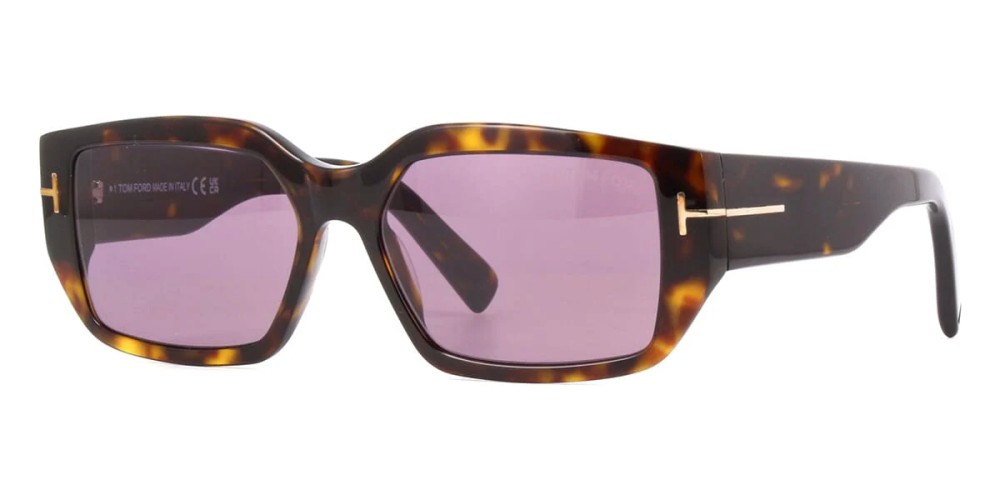 Tom Ford FT0989 ECO SILVANO-02 - 52Y - 56 Napszemüvegek Havanna Szögletes