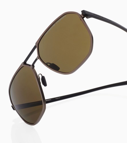 Porsche Design P8971 - D - 61 Napszemüvegek Fekete,Barna Pilóta (Aviator)
