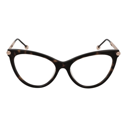 Philipp Plein VPP037S FLAWLESS - 0722 - 54 Optikai keretek Dark Havanna, Arany Cat Eye (Macskaszem)