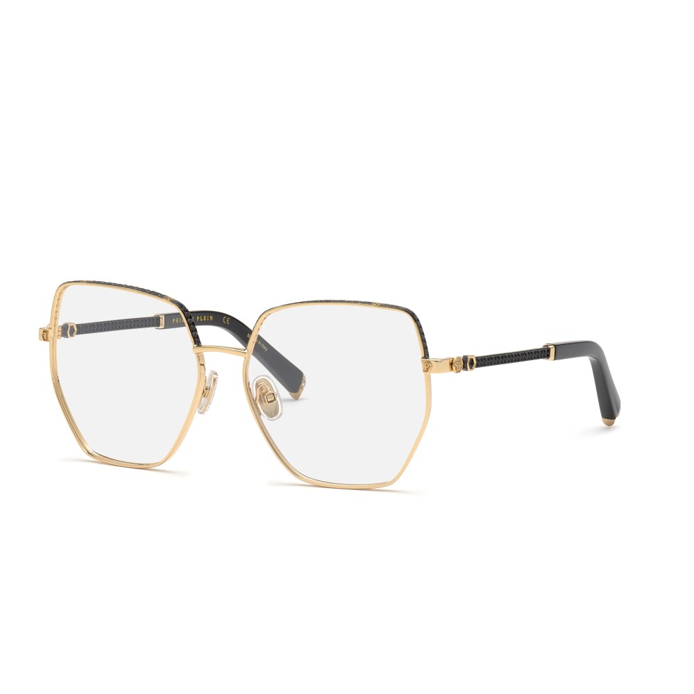 Philipp Plein VPP054S ECLECTIN MOOD - 0301 - 57 Optikai keretek Arany,Fekete Szögletes