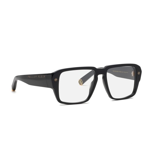 Philipp Plein VPP081 HEXAGON - 0700 - 55 Optikai keretek Fekete Szögletes