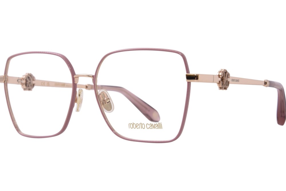 Roberto Cavalli VRC029 - 02AM - 57 Optikai keretek Rózsaszín,Bronz,Arany Szögletes