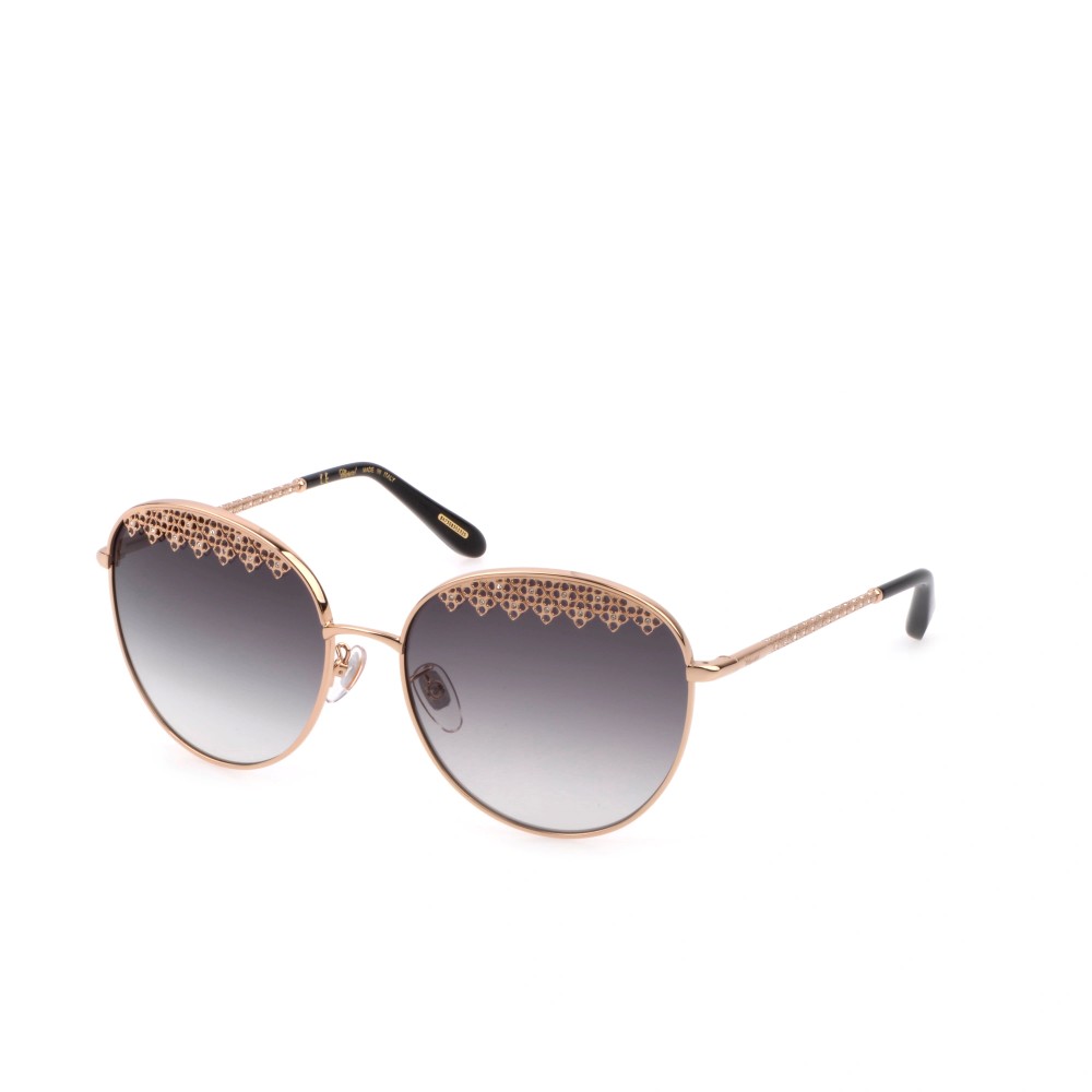 Chopard SCHF75S - 0300 - 59 Napszemüvegek Arany,Fekete Kerek