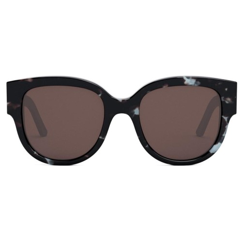 Dior WILDIOR BU - 28F0 B - 54 Napszemüvegek Kék,Fekete,Mintás Cat Eye (Macskaszem)