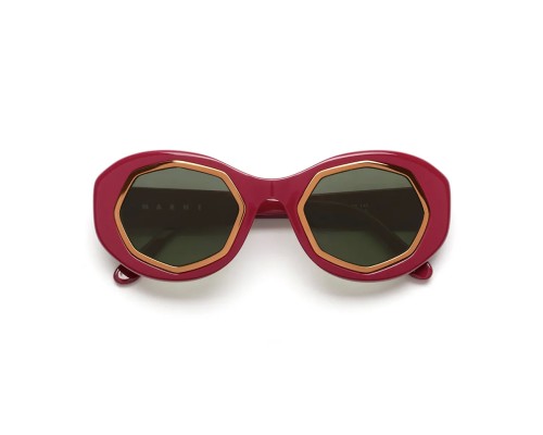 Marni XQB Mount Bromo Bordeaux - 52 Napszemüvegek Bordó Ovális