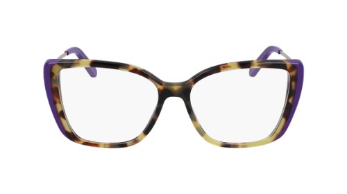 Salvatore Ferragamo SF2850 - 285 - 54 Optikai keretek Havanna, Kék, Bézs Pillow (Lekerekített)