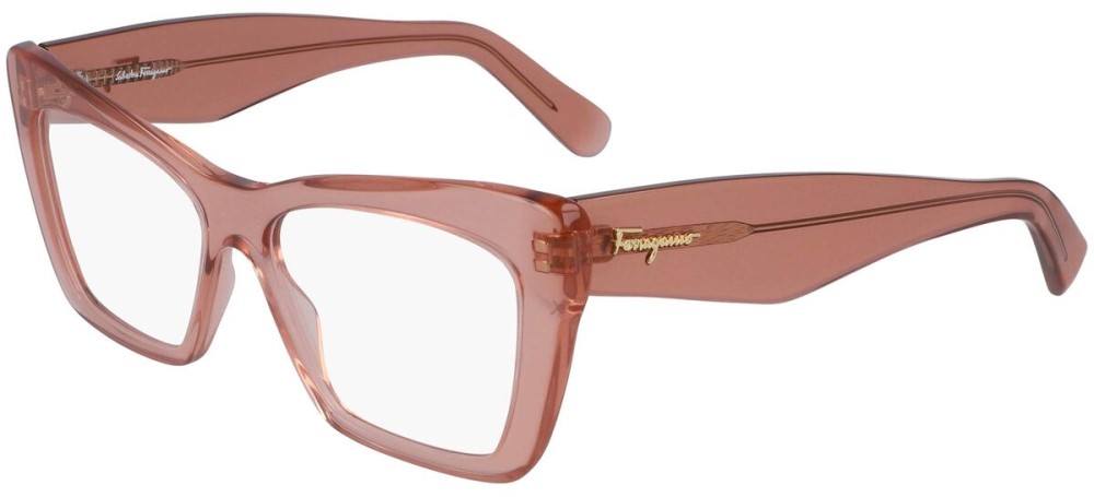 Salvatore Ferragamo SF2865 - 749 - 55 Optikai keretek Rózsaszín,Átlátszó Cat Eye (Macskaszem)