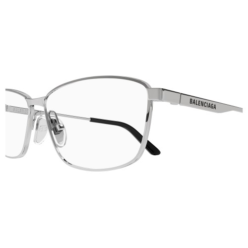 Balenciaga BB0281O - 003 - 60 Optikai keretek Ezüst Szögletes