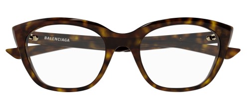 Balenciaga BB0219O - 002 - 51 Optikai keretek Havana Cat Eye (Macskaszem)