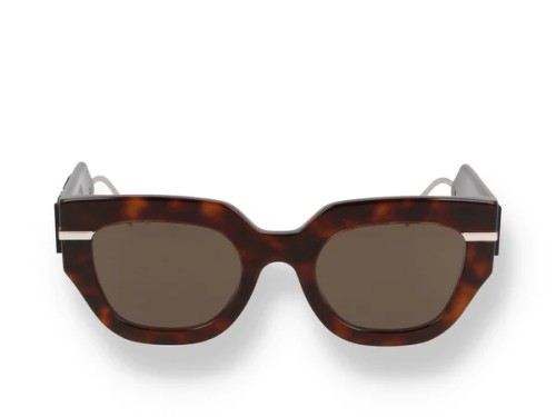 Fendi FE40097F - 52E - 51 Napszemüvegek Havanna, Arany Cat Eye (Macskaszem)