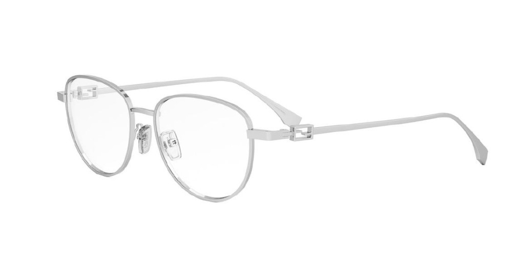 Fendi FE50109F - 016 - 52 Optikai keretek Ezüst Pillow (Lekerekített)