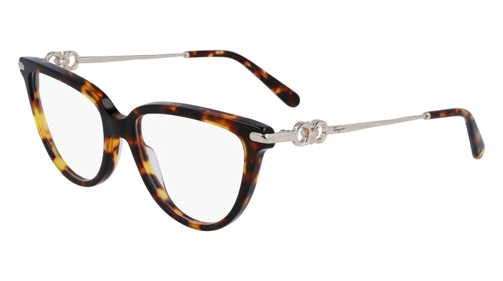 Salvatore Ferragamo SF2946 - 219 - 53 Optikai keretek Havanna, Ezüst Pillow (Lekerekített)