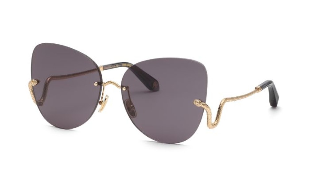 Roberto Cavalli SRC062 - 0300 - 64 Napszemüvegek Arany, Fekete Cat Eye (Macskaszem)