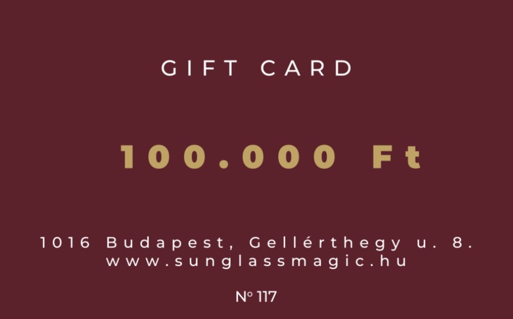 Sunglass Magic Ajándékkártya 100.000 Ft Ajándékkártya
