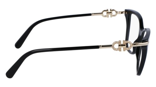 Salvatore Ferragamo SF2949R - 001 - 54 Optikai keretek Arany, Fekete Pillow (Lekerekített)