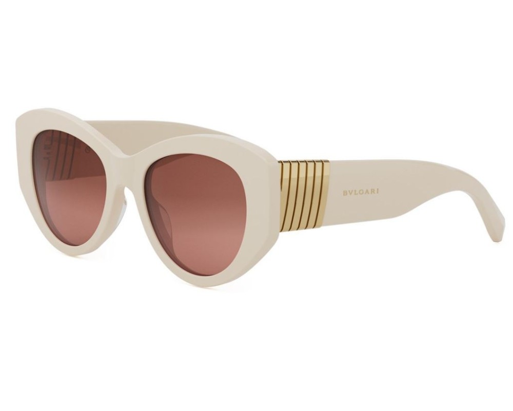 Bvlgari BV40050I - 25F - 52 Napszemüvegek Fehér Cat Eye (Macskaszem)