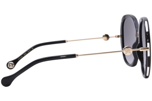 Carolina Herrera CH0019/S - 8079O - 54 Napszemüvegek Fekete,Arany Ovális